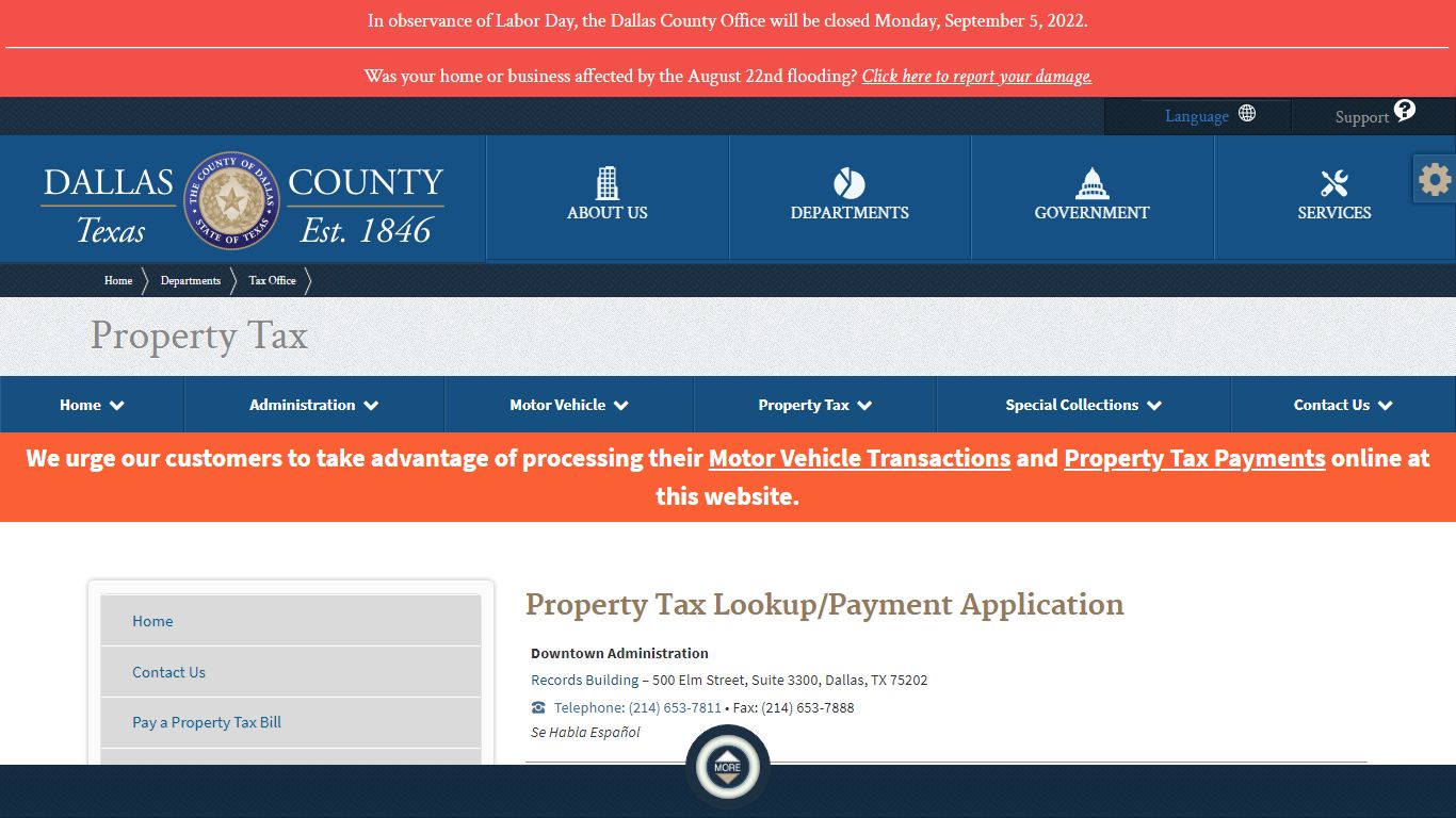 Tax Office | Property Tax Lookup/Payment Application - Dallas County